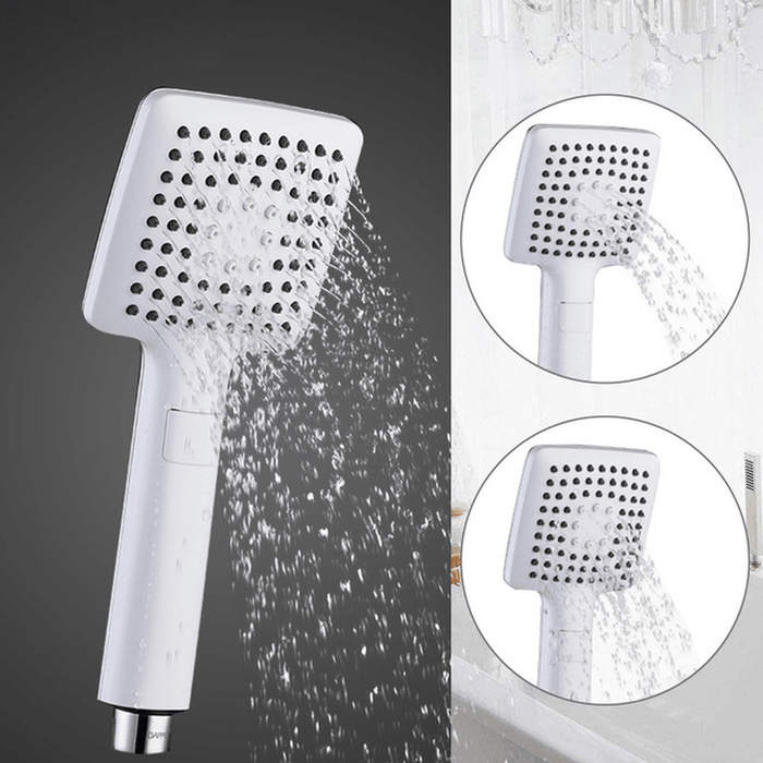 GAPPO G27 Handheld Square Shape Bathroom Asjuatable 3 Ways SPA ABS Chrome Plated Water Saving Shower Head