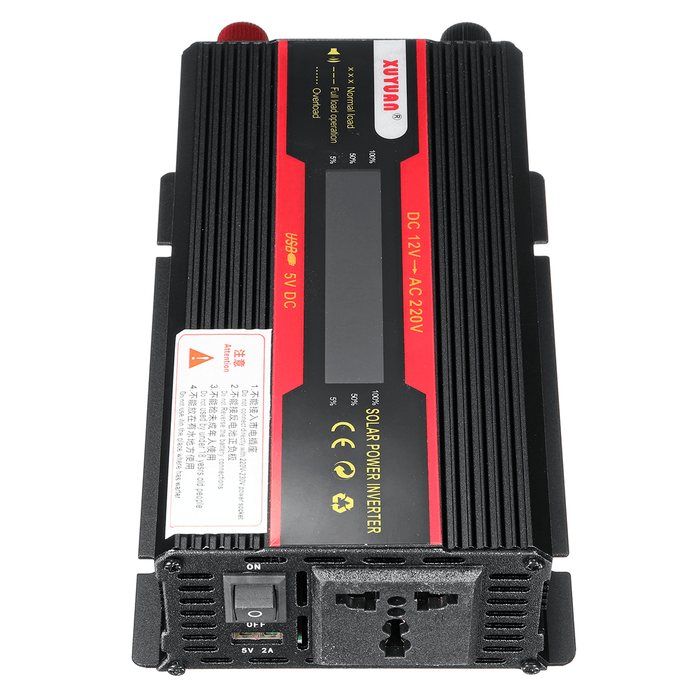 3000W Peak Power Inverter LCD Display DC 12/ 24V to AC 110V/220V Modified Sine Wave Converter