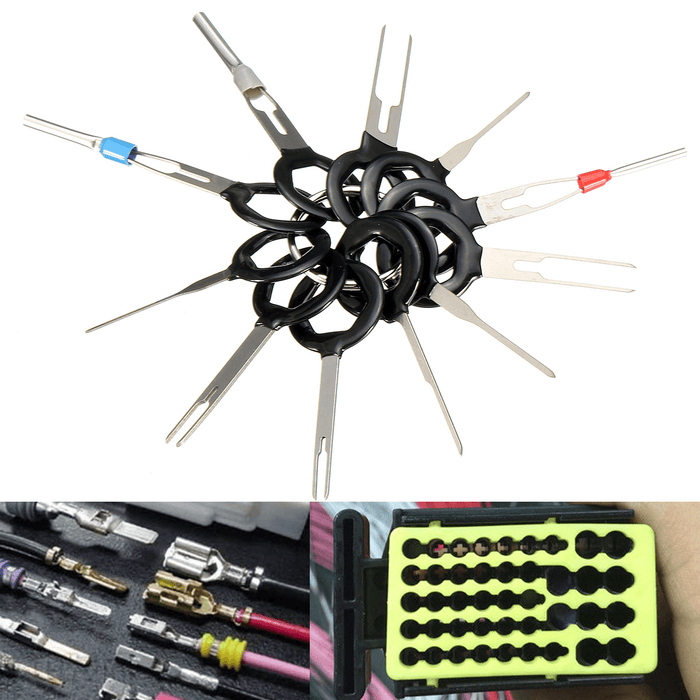 Excellway® 11Pcs Terminal Removal Tool Kit Wiring Connector Pin Release Extractor