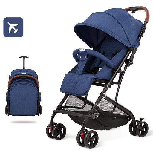 Foldable Portable Baby Stroller with Shock Absorbers Can Dide or Lie Down, Lightweight Kids Pushchairs for 0-3 Years Old Toddles