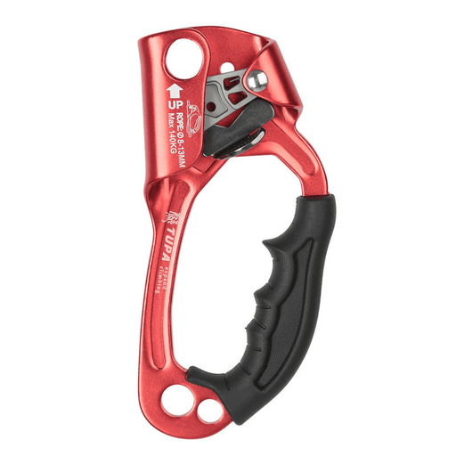 XINDA Aluminum Alloy Climbing Mountaineer Hand Grasp Climbing Ascender Device Rappelling Belay for 8-12Mm Rope
