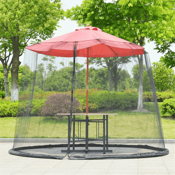 300X230Cm Universal Umbrella Table Screen Cover Mosquito Bug Insect Net Outdoor Patio Sunshade Gauze Netting