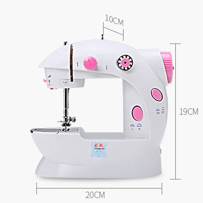 Electric Sewing Machine 12 Stitches Desktop Household Tailor 2 Speed Foot Pedal