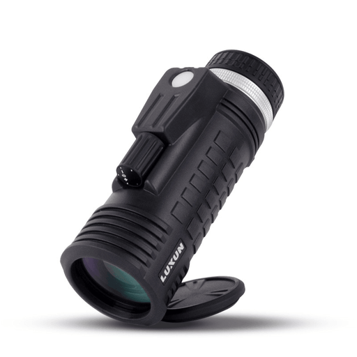 LUXUN 8X42 Telescope Built-In Compass Rangefinder BAK4 Prism Powerful Telescope Waterproof Hunting Monoculars