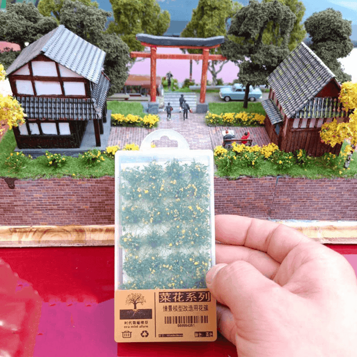 28Pcs 1:35HO Flower Clusters Miniature Model DIY Building Landscape Modelling Material