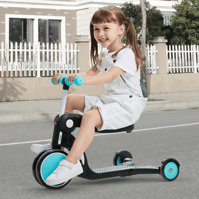 BEBEHOO 3-In-1 Adjustable Kids Scooter + Balance Bike +Walker Bicycle Balance Training Gifts for Aged 2-6