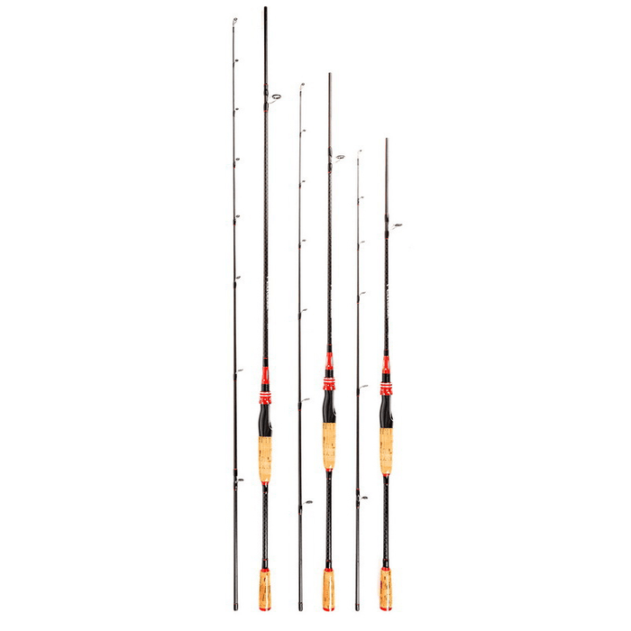 LEO 2 Section 1.8/2.1M Carbon Fiber Spinning Fishing Rod Portable Outdoor Fishing Pole Fishing Accessories