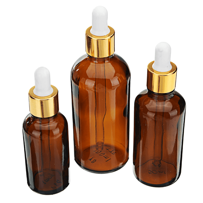 Brown Amber Glass Bottle Glass Dropper Dropping Bottle Refillable Container 10/20/50Ml