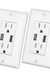 US Wall Socket 2 USB Outlets 2.4A/3.1A/4.2A Charger Socket Wall Socket Panel Switch