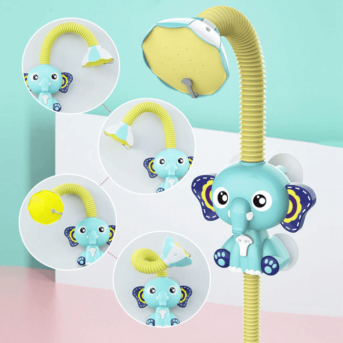 Electric Elephant Shower Tool Spray Baby Bath Swimming Toys for Kids Bathroom Water Game