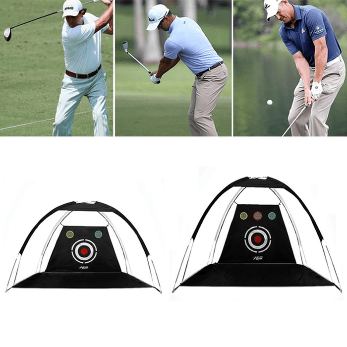 2M/3M Golf Practice Driving Cage Practice Hit Net Outdoor Indoor Golf Hitting Net Trainer Aid with Cutting Hole