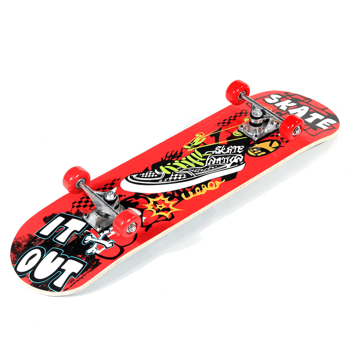 31Inch Skateboard Scooter Deck with PVC Wheel High Impact Skate Board Ideal for Beginner and Pro