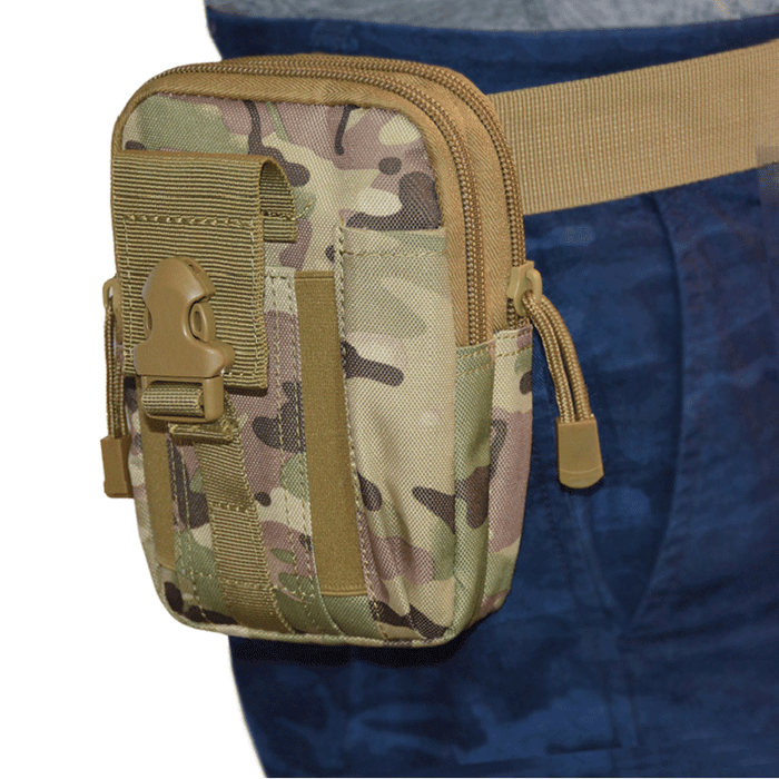 BENNIU BL064 Oxford MOLLE System Camouflage Military Tactical Waist Bag Outdoor Waterproof Sports Waist Bag Crossbody Bag