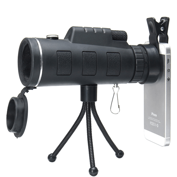 JINJULI 40X60 HD Mobile Telescope with Compass Portable Handheld Night Vision Low Light Binoculars