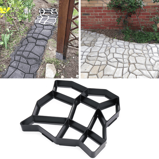 DIY Multi-Function Plastic Paving Road Maker Mold Concrete Stepping Stone Cement Brick Mould