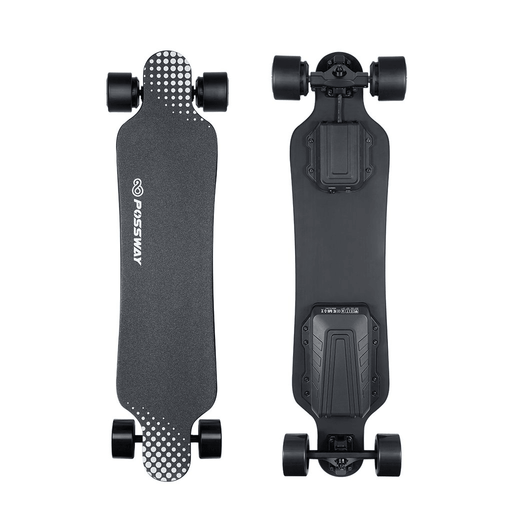 [US DIRECT] Possway T1 7Inch Electric Skateboard 2X480W Motor 42Km/H Max Speed 38Km Range 4 Speed Modes 150Kg Max Load