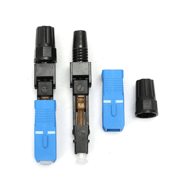 10Pcs SC-UPC-P Fiber Optic Connector Embedded Quick Connector Adapter