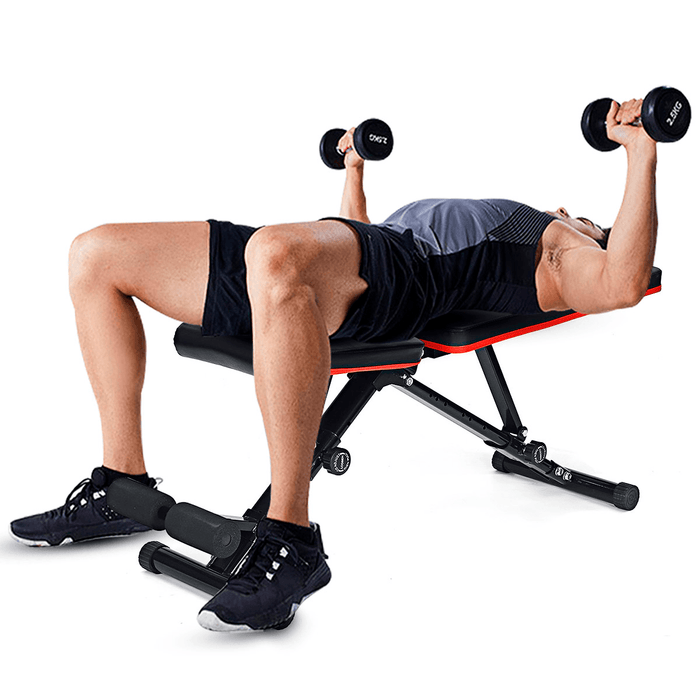 GEEMAX Adjustable Heavy Duty Folding Sit up Benches Abdominal Exercise Home Gym Fitness Equipment