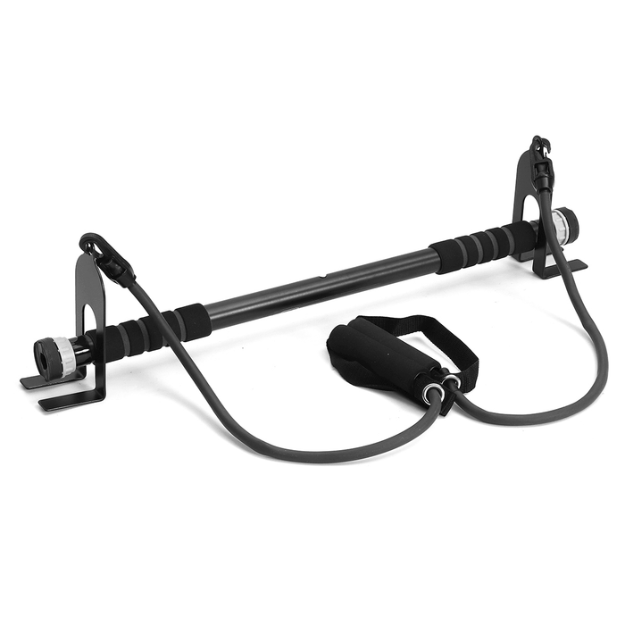 72-98CM Adjustable Door Horizontal Bar Chin Pull up Bar with Pull Rope Home Gym Workout Fitness Equipment