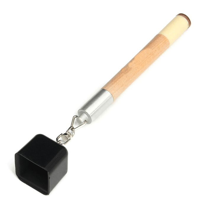 2 in 1 Portable Wood Handle Pocket Pool Snooker Billiard Chalk Holder Cue Table Accessory