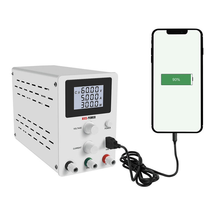 NICE-POWER R-SPS3010D LCD Screen 30V 10A Adjustable Switching DC Lab Bench Power Supply Digital Regulated Modul Laboratory 110V/220V Current Stabilizer