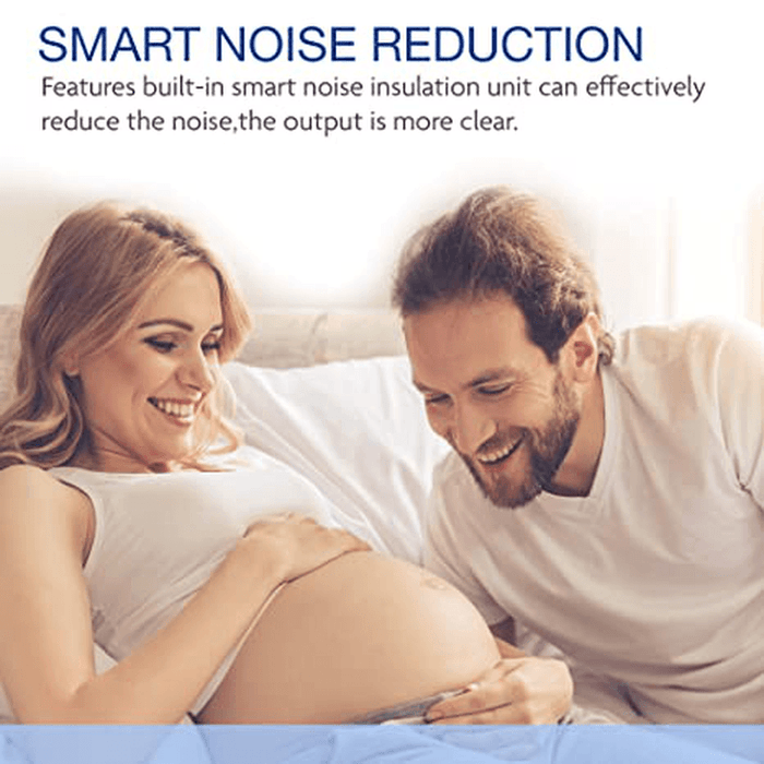 Doppler Fetal Heart Rate Monitor Baby Heartbeat Detector Health Prenatal Probe Intelligent Dynamic Monitoringor for Pregnɑncy Gifts for First Time Moms