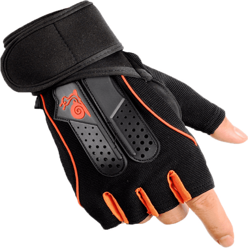 KALOAD 1 Pair Neoprene Weight Lifting Glove Anti-Slip Half Fingers Gloves Fitness Exercise Training Sports Gloves