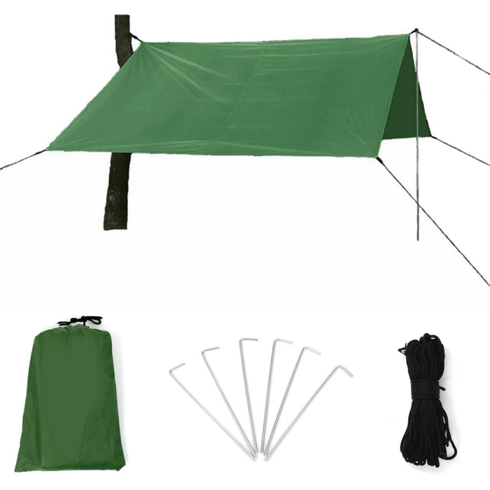 400X300Cm Outdoor Rainshed Sunshade Sky Curtain Camping Tent Tarp Camping Beach Picnic Sun Shelter Awning Tent