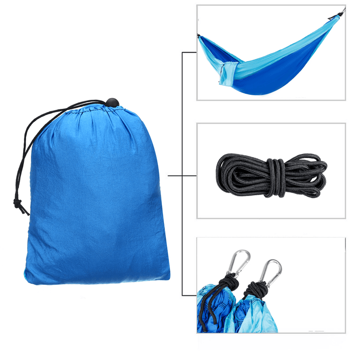 Ipree® Double Person Hammock Nylon Swing Hanging Bed Outdoor Camping Travel Max Load 300Kg