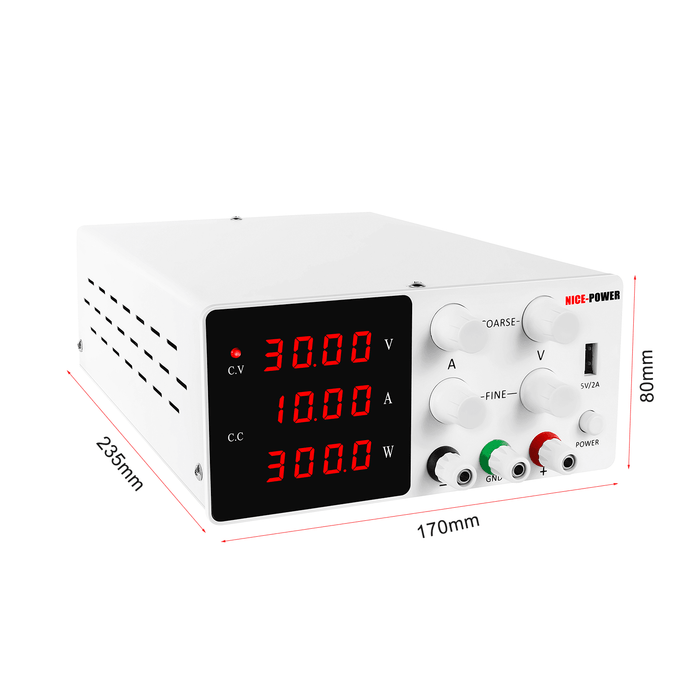 NICE-POWER 0-120V 0-3A Adjustable Programmable Lab Switching Power Supply DC Regulated Power Supply Bench Digital Display Power Supplies 220V EU Plug