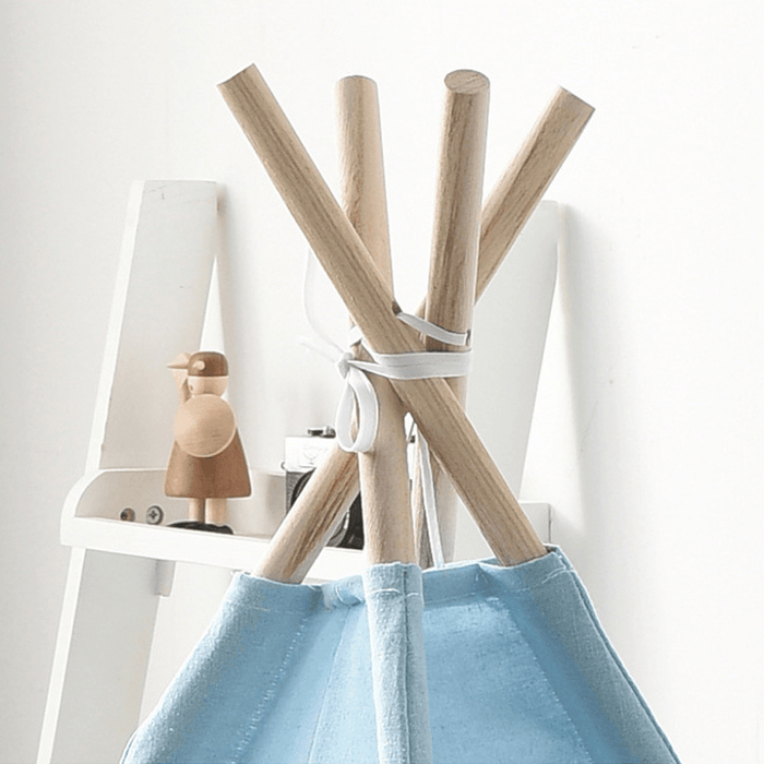 1.35M/1.6M /1.8M Large Cotton Canvas Kids Teepee Triangle Tent Children Indian Playhouse Pretend Play Tent Decoration Game House Boy Girls Gifts