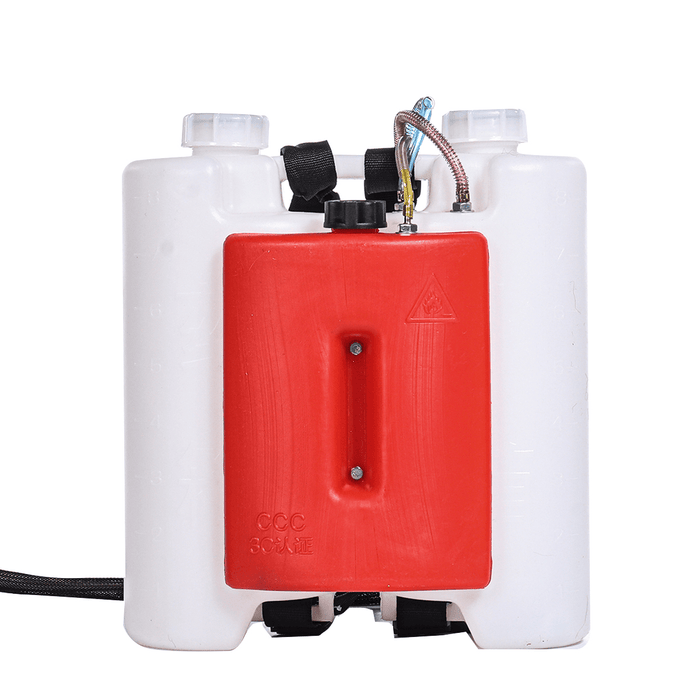 180K Pulse Type Electric Thermal Fogger Water Mist Smoke Sprayer Fogger Agricultural Fog Machine Titanium Alloy Double Tube with 12V Lithium Battery