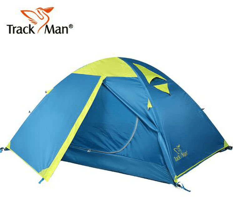 Trackman TM1218 Outdoor 2 Person Camping Tent Double Layers 82.6X55X43.3Inch 3 Season Hiking Tents