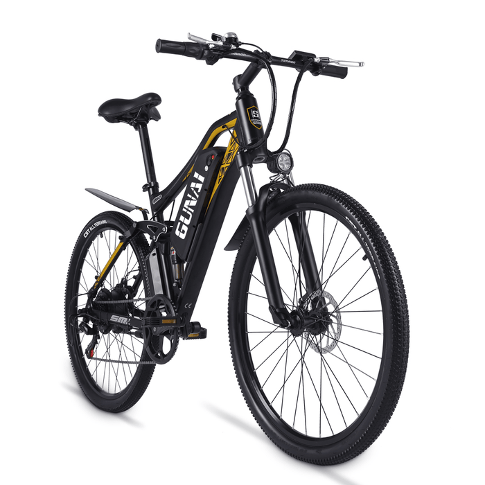 [EU DIRECT] GUNAI MX60 500W 48V 15Ah 27.5 Inch Electric Bicycle 40Km/H Max Speed 80Km Mileage 150Kg Max Load