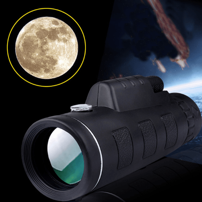 Ipree® 40X60 Upgraded Outdoor Monocular with Compass HD Optic Low Light Level Night Vision Telescope Camping Travel