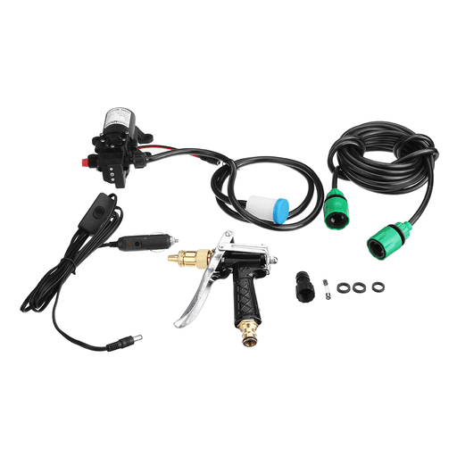 80W 12V High Pressure Car Electric Washer Squirt Sprayer Wash Self-Priming Pump Water Cleaner for Auto Washing Tools