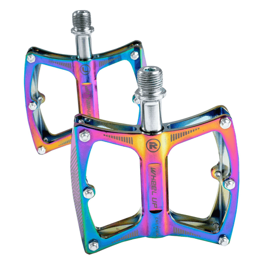 WHEEL up LXK340-02 Colorful Aluminium Alloy Bearing Skidproof Bike Pedals Outdoor Cycling Bicycle Pedals Bicycle Accessories