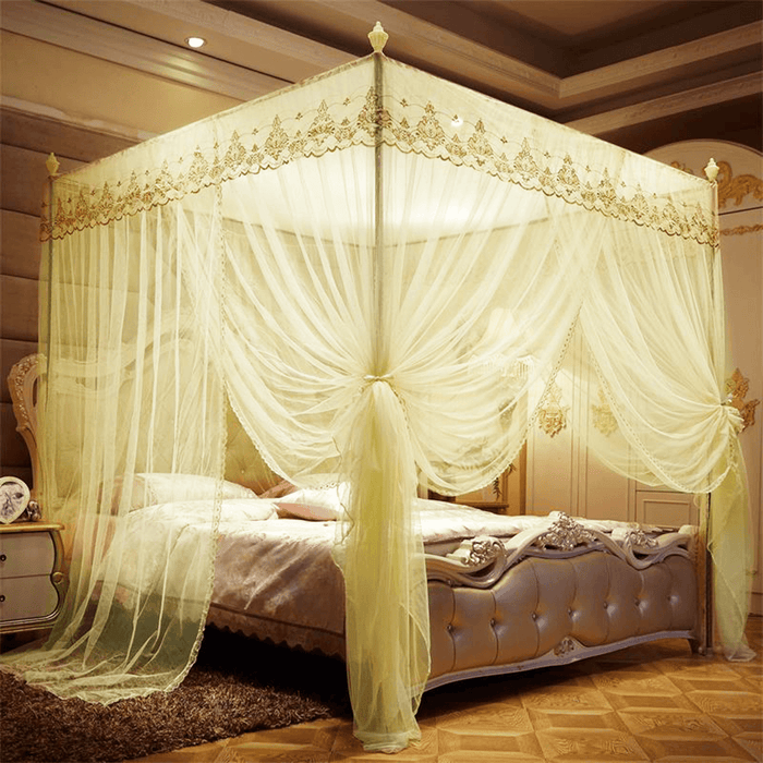 1.8X2M Four Corner Mosquito Net Pest Bed Netting Curtain Panel Bedding Canopy for Home Bathroom Decor