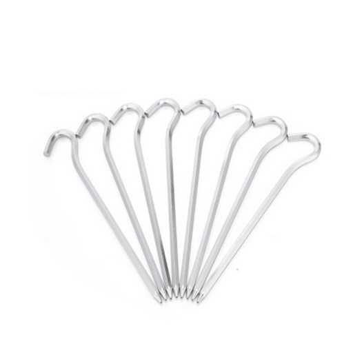 5Pcs/Set Camping Hiking Tent Peg Aluminum Canopy Stake Nail Ground Pin