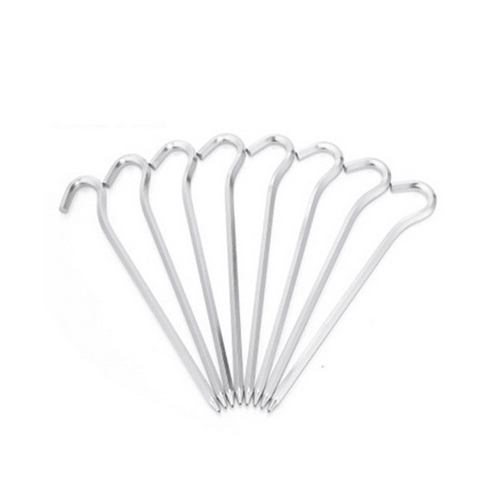 5Pcs/Set Camping Hiking Tent Peg Aluminum Canopy Stake Nail Ground Pin