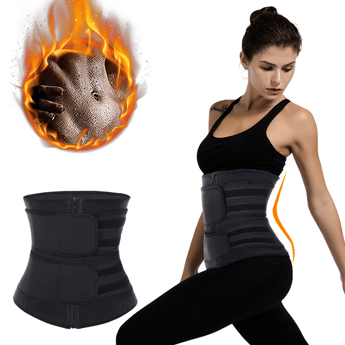 Men Women Waist Trainer Body Shaper Cincher Tank Top Adjustable Sport Belts Spine Protector