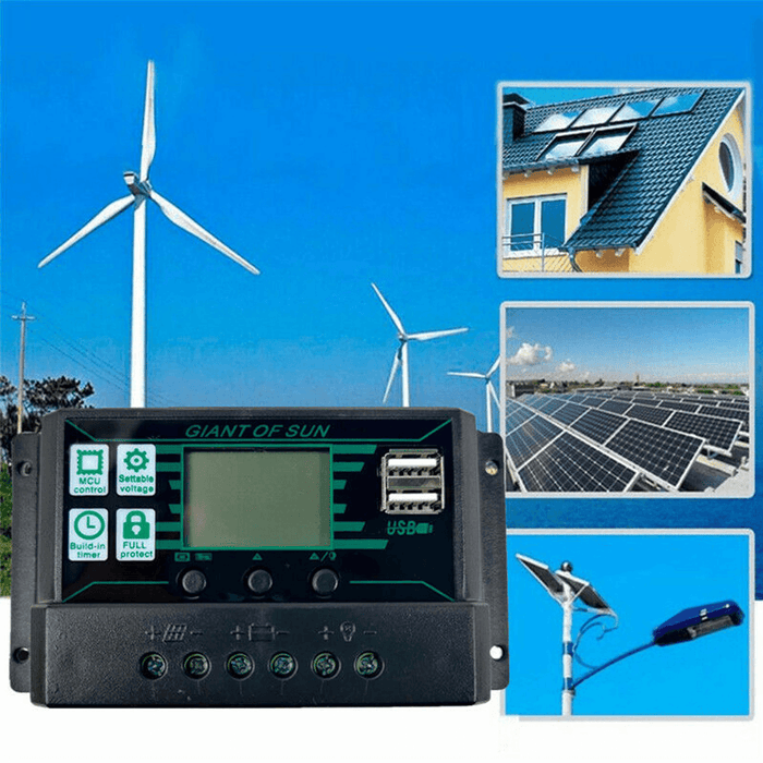 200W Solar Panel Kit 12V Battery Charger 10-100A Controller for Ship Motorcycles Boat