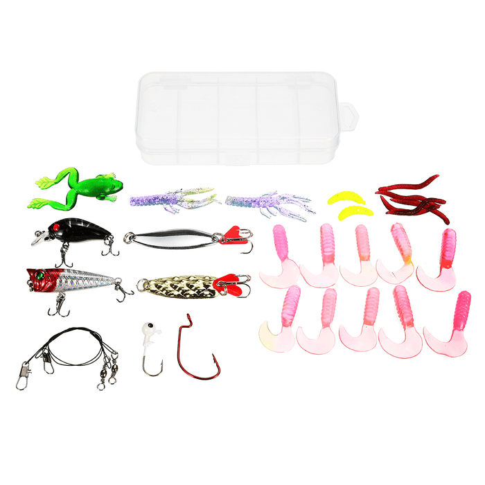 ZANLURE 18/20/22/28/29/33 Pcs Fishing Lure Set Fish Bait and Fish Hook Set Multifunctional Fishing Accessories with Box