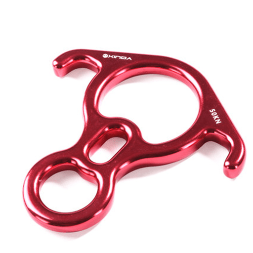 Xinda Camping Eight Rings Descender Hook Climbing Mountaineering Downwards Protector Device
