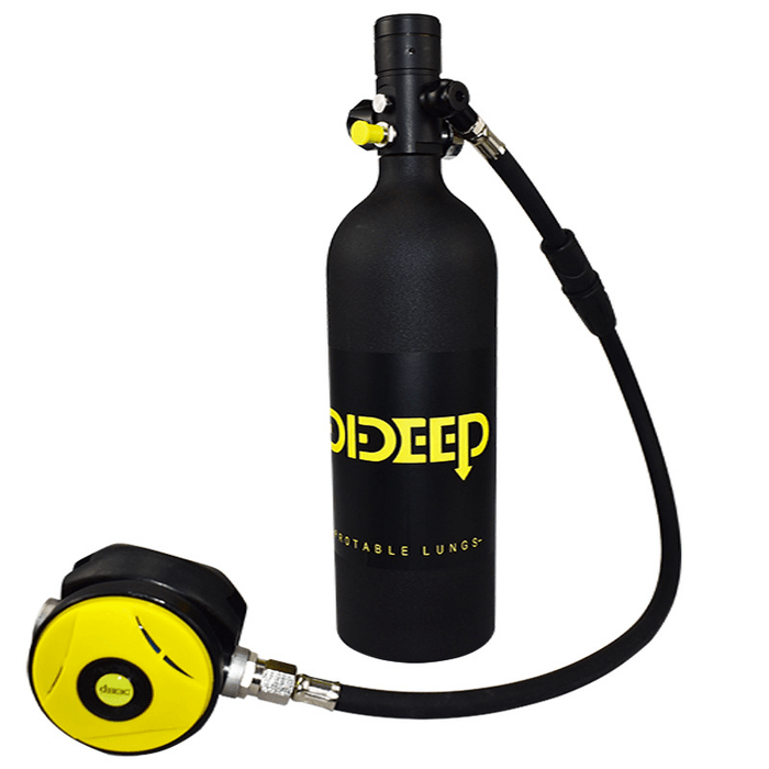 DIDEEP 1L Diving Oxygen Cylinder Tank Scuba Respirator Underwater Respirator Snorkeling Breathing Diving Equipment