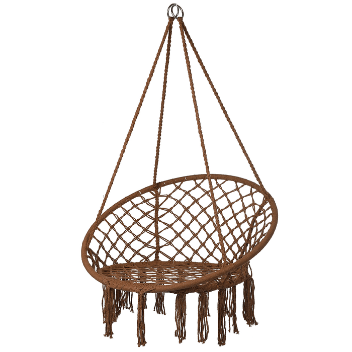 Macrame Swing Chair Kids Hanging Hammock Chair Max Load 125Kg Outdoor Indoor Garden