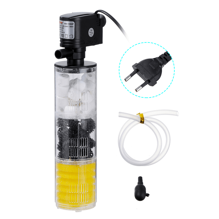 3 in 1 12/18/25/35/40W Aquarium Water Internal Pump Submersible Fish Tank Filter Pump