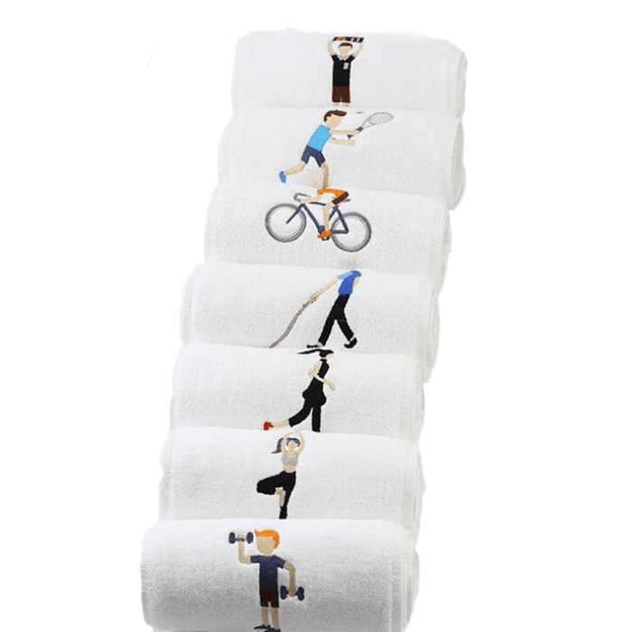 Cotton Sports Quick-Drying Towel Yoga Fitness Towel Sweat-Absorbent and Quick-Drying