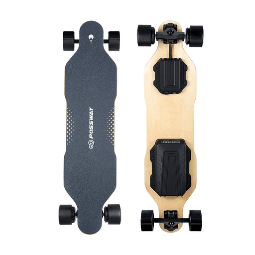 [US DIRECT] Possway T2 7Inch 36V 7.8Ah Electric Skateboard 2X480W Motor 42Km/H Max Speed 34Km Range 4 Speed Modes 150Kg Max Load