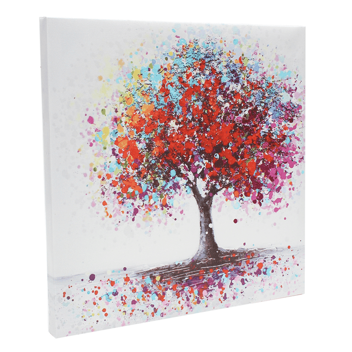 Framed Colorful Tree Abstract Print Art Oil Paintings Picture Home Decor